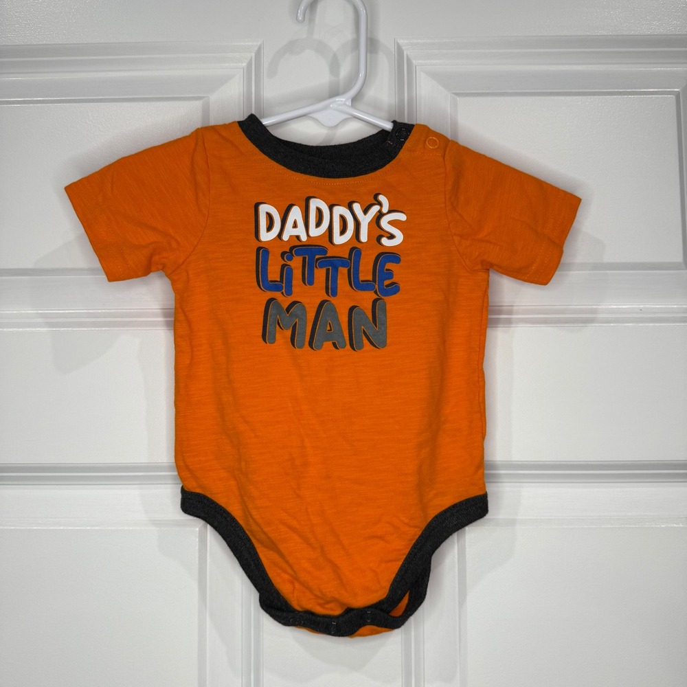 Garanimals Orange‎ Daddy's Little Man Bodysuit Size 3-6 Months
